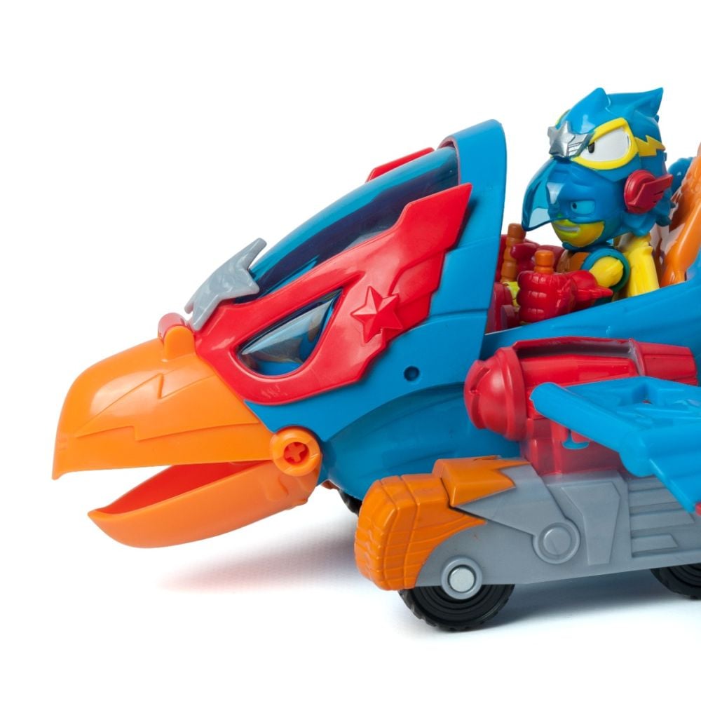 Set figurina cu vehicul, SuperThings, Wild Eagle