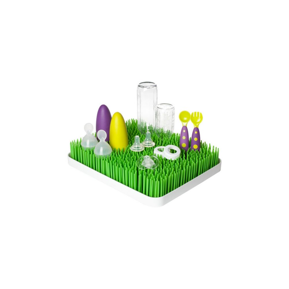 Suport pentru scurgere biberoane si tacamuri Boon Lawn, Verde