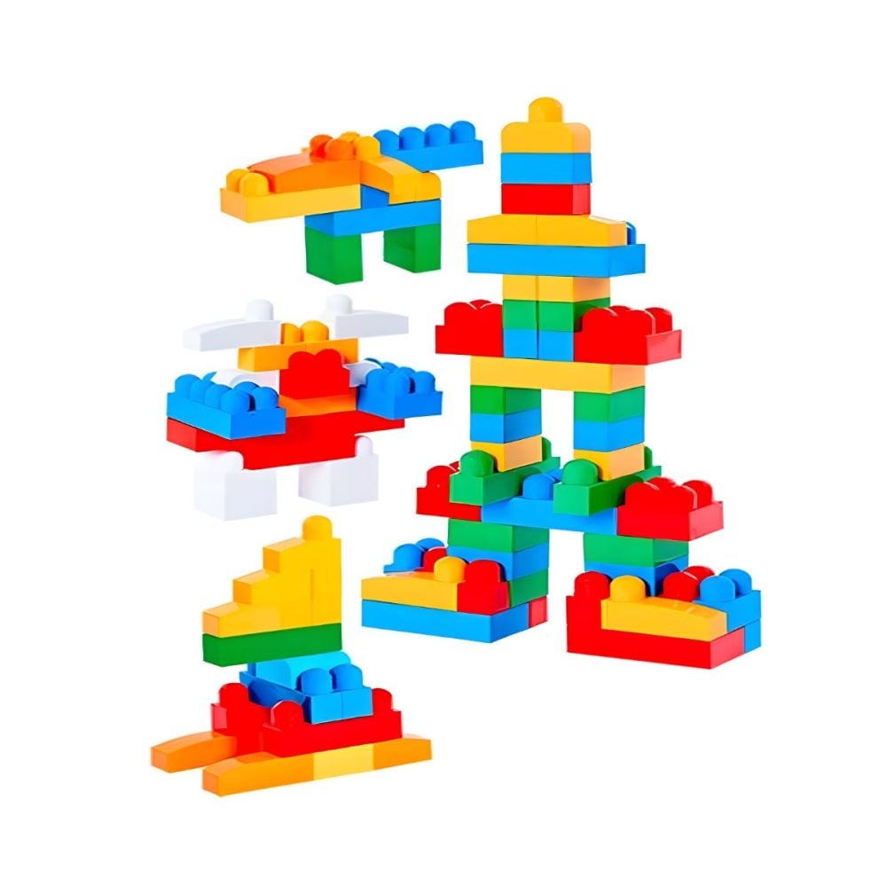 Set de constructie, Dede, Brio Blocks, 104 piese