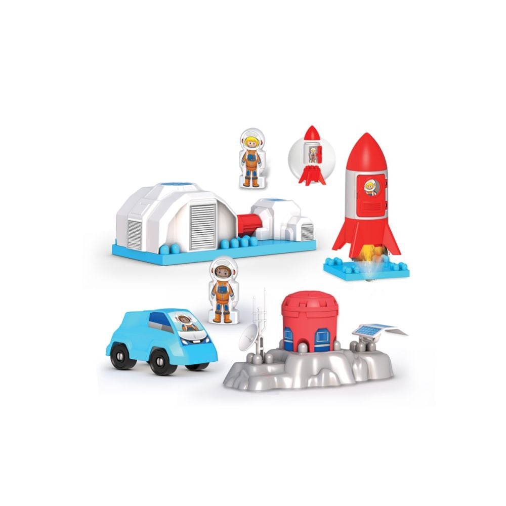 Set de constructie, Dede, Galaxy Colony on the moon, 16 piese 