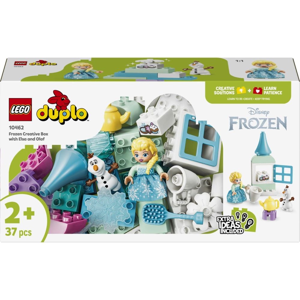 LEGO® DUPLO - Cutie creativa cu Elsa si Olaf din Regatul de gheata (10462)