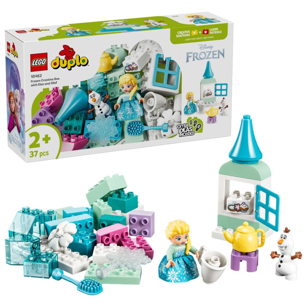 LEGO® DUPLO - Cutie creativa cu Elsa si Olaf din Regatul de gheata (10462)
