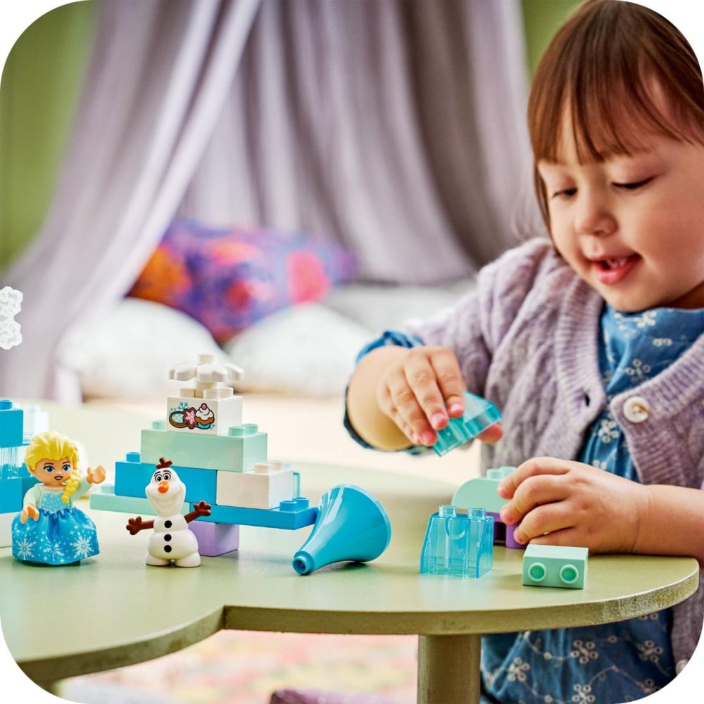 LEGO® DUPLO - Cutie creativa cu Elsa si Olaf din Regatul de gheata (10462)