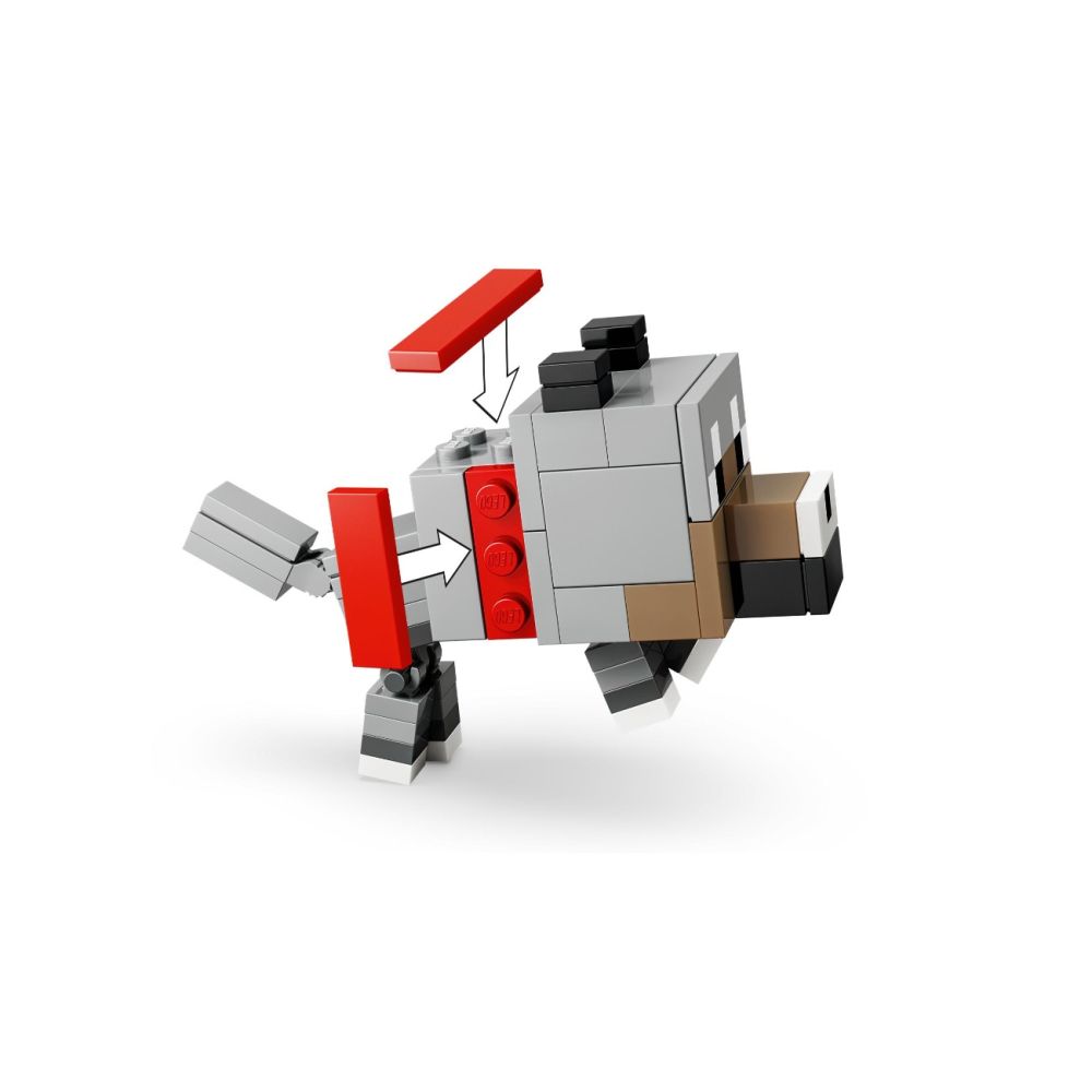 LEGO® Minecraft - Atac in desert cu un jocheu de gaini (21592)
