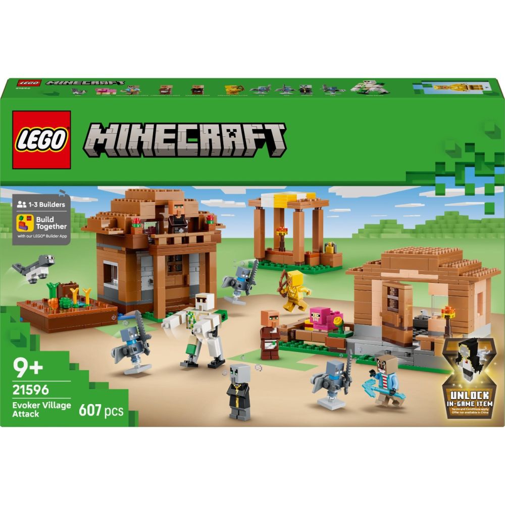 LEGO® Minecraft - Atacul evocatorilor asupra satului (21596)