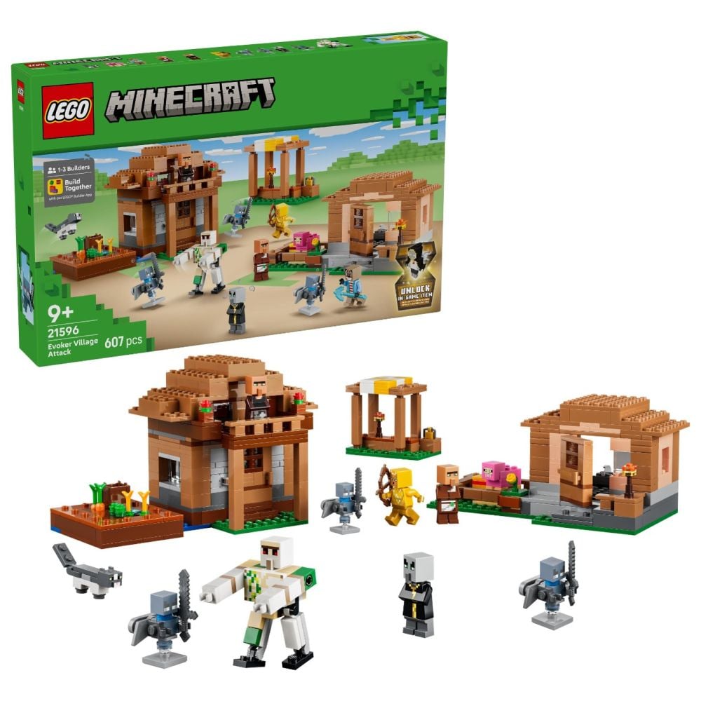 LEGO® Minecraft - Atacul evocatorilor asupra satului (21596)