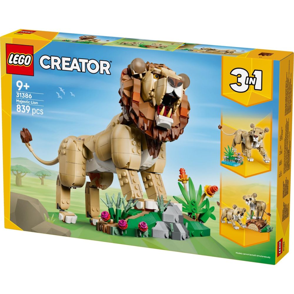 LEGO® Creator - Animale Salbatice: Leu maiestuos (31386)