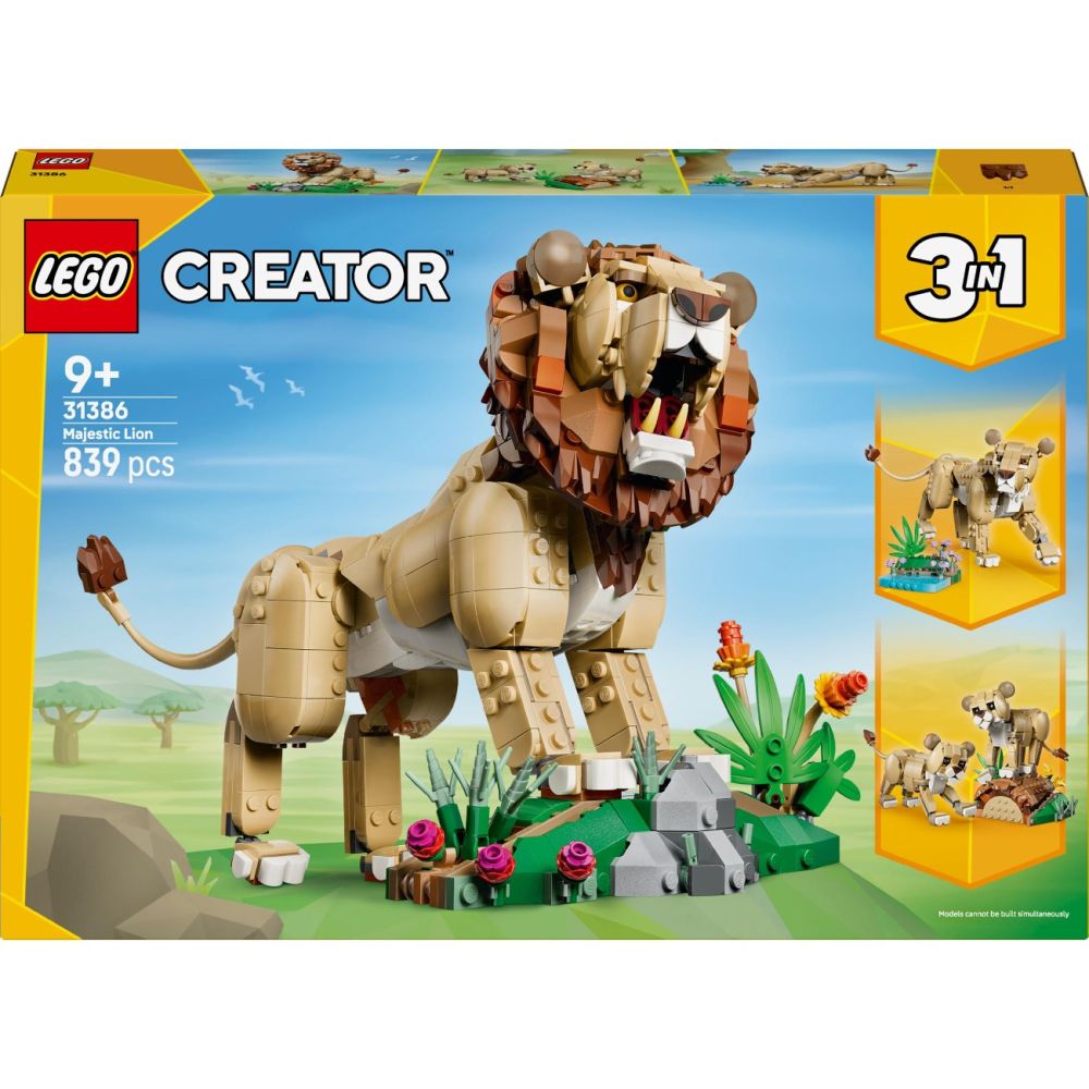 LEGO® Creator - Animale Salbatice: Leu maiestuos (31386)