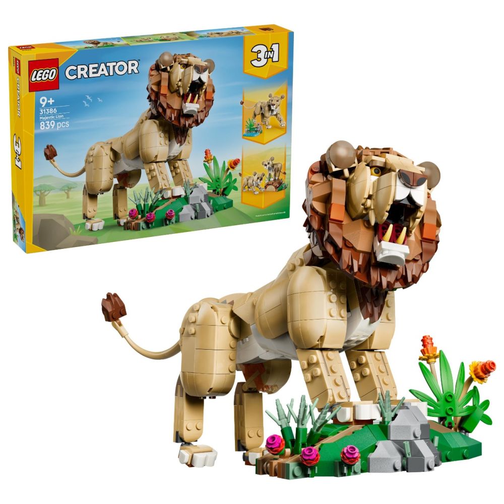 LEGO® Creator - Animale Salbatice: Leu maiestuos (31386)