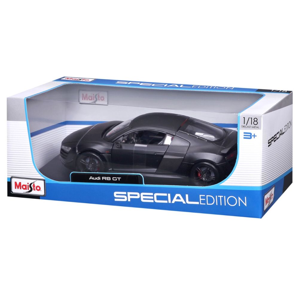 Masina din metal, Maisto, Audi R8 GT, 1:18, Negru