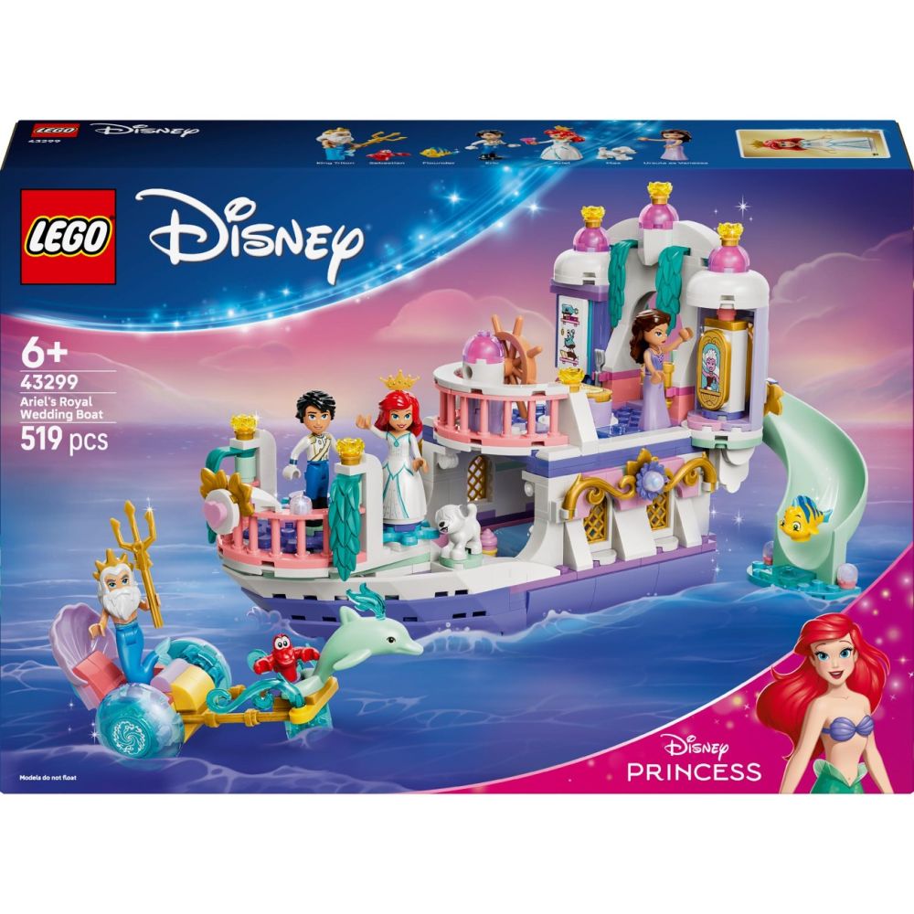 LEGO® Disney Princess - Barca nuntii regale a lui Ariel (43299)