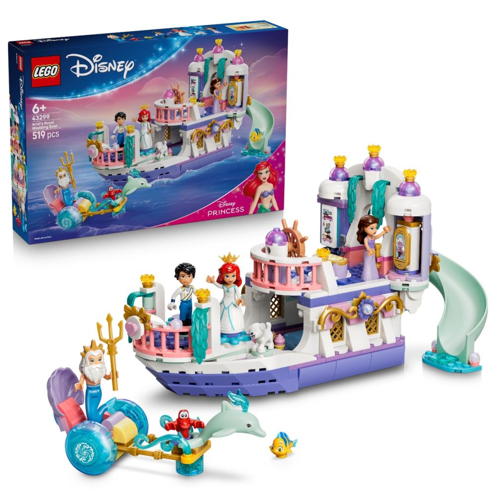 LEGO® Disney Princess - Barca nuntii regale a lui Ariel (43299)