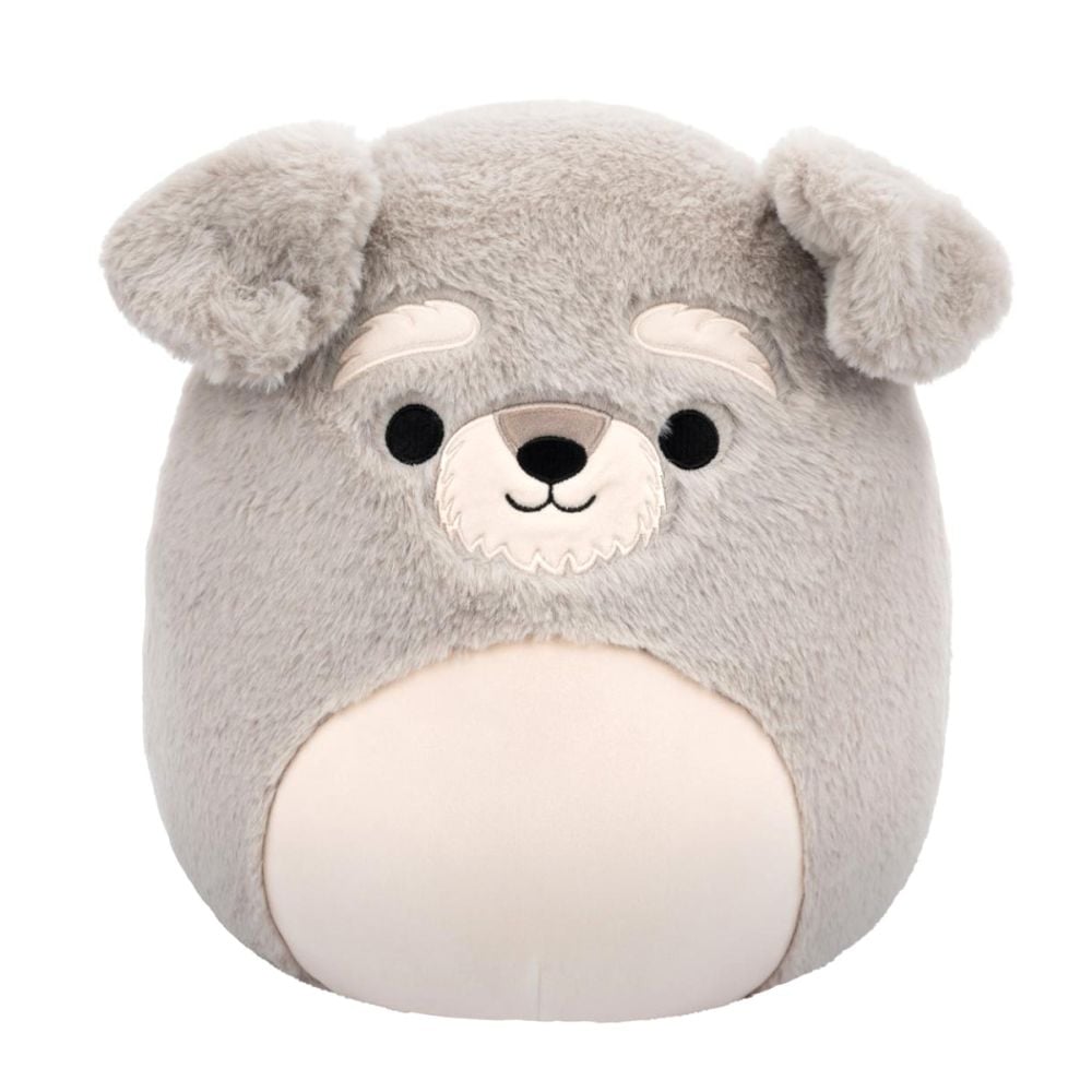 Jucarie de plus, Squishmallows, Fuzzamallows, Catelusul Shaun, 30 cm