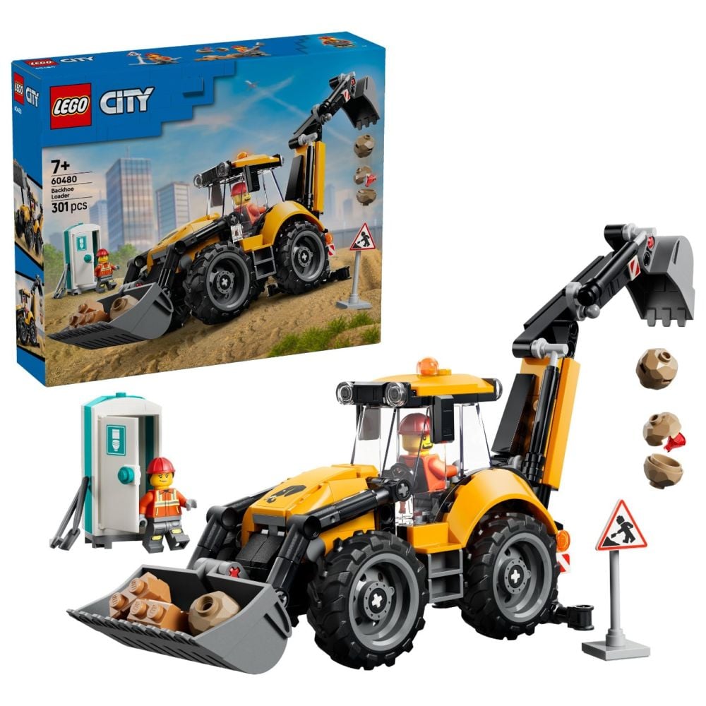 LEGO® City - Buldoexcavator galben (60480)