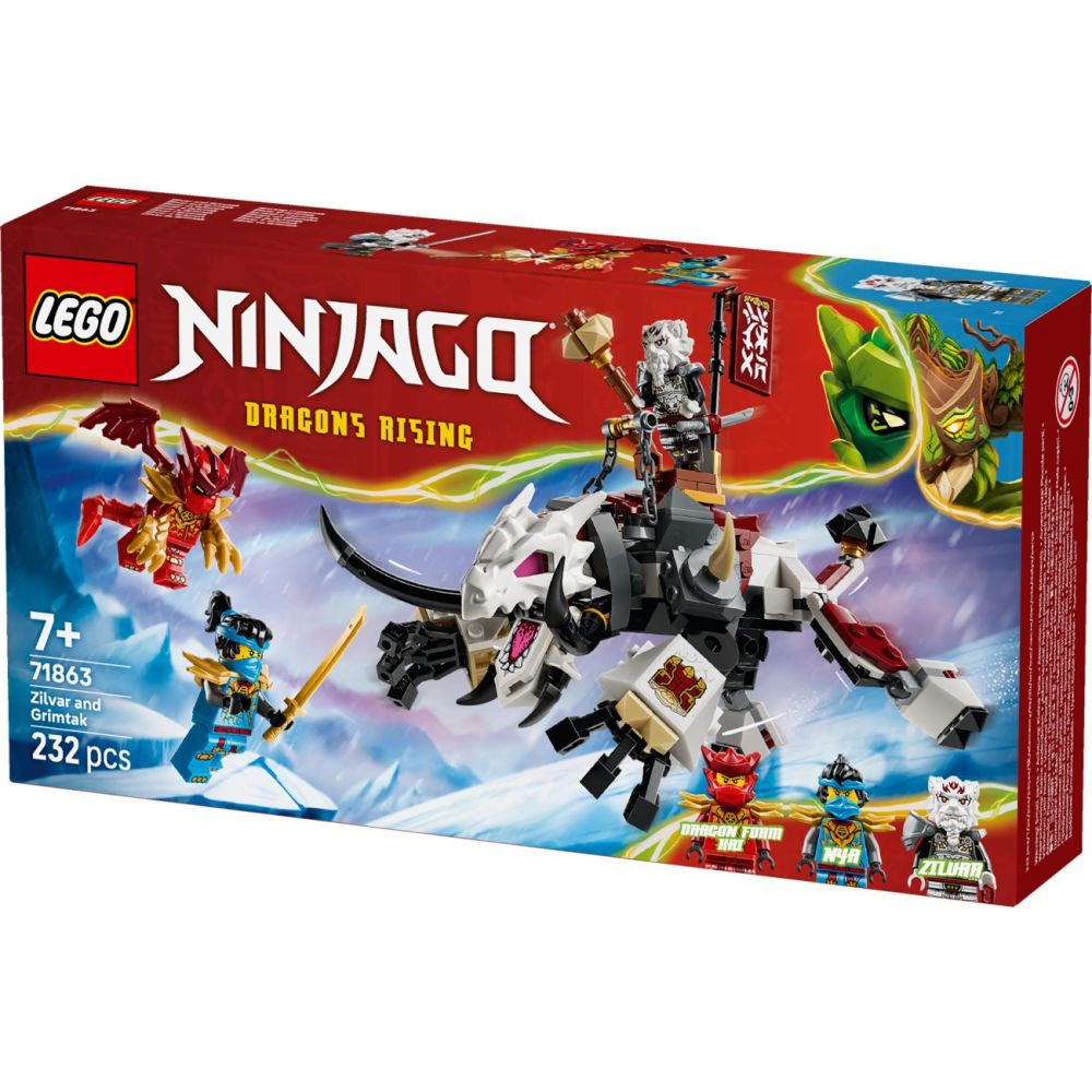 LEGO® Ninjago - Zilvar si monstrul dragon Grimtak (71863)