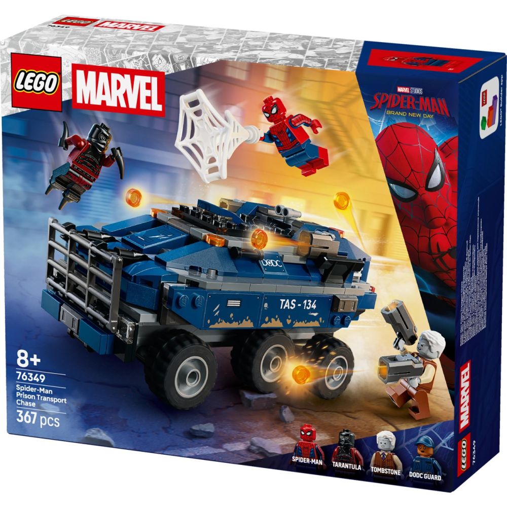 LEGO® Marvel Super Heroes - Urmarire cu Omul Paianjen si masina inchisorii (76349)