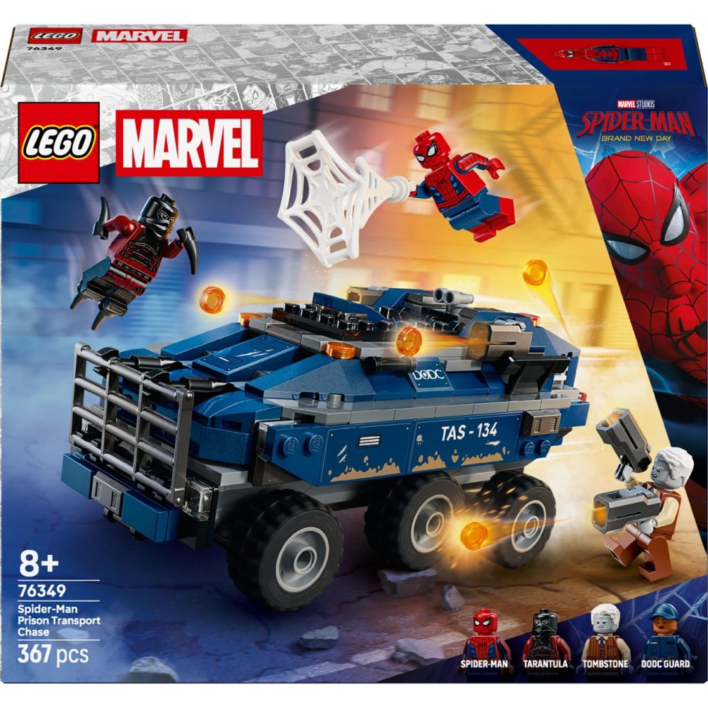 LEGO® Marvel Super Heroes - Urmarire cu Omul Paianjen si masina inchisorii (76349)
