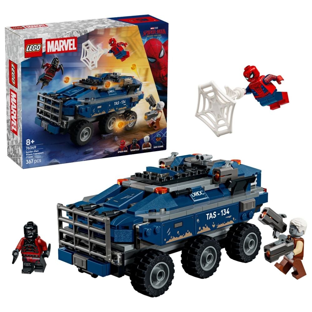 LEGO® Marvel Super Heroes - Urmarire cu Omul Paianjen si masina inchisorii (76349)