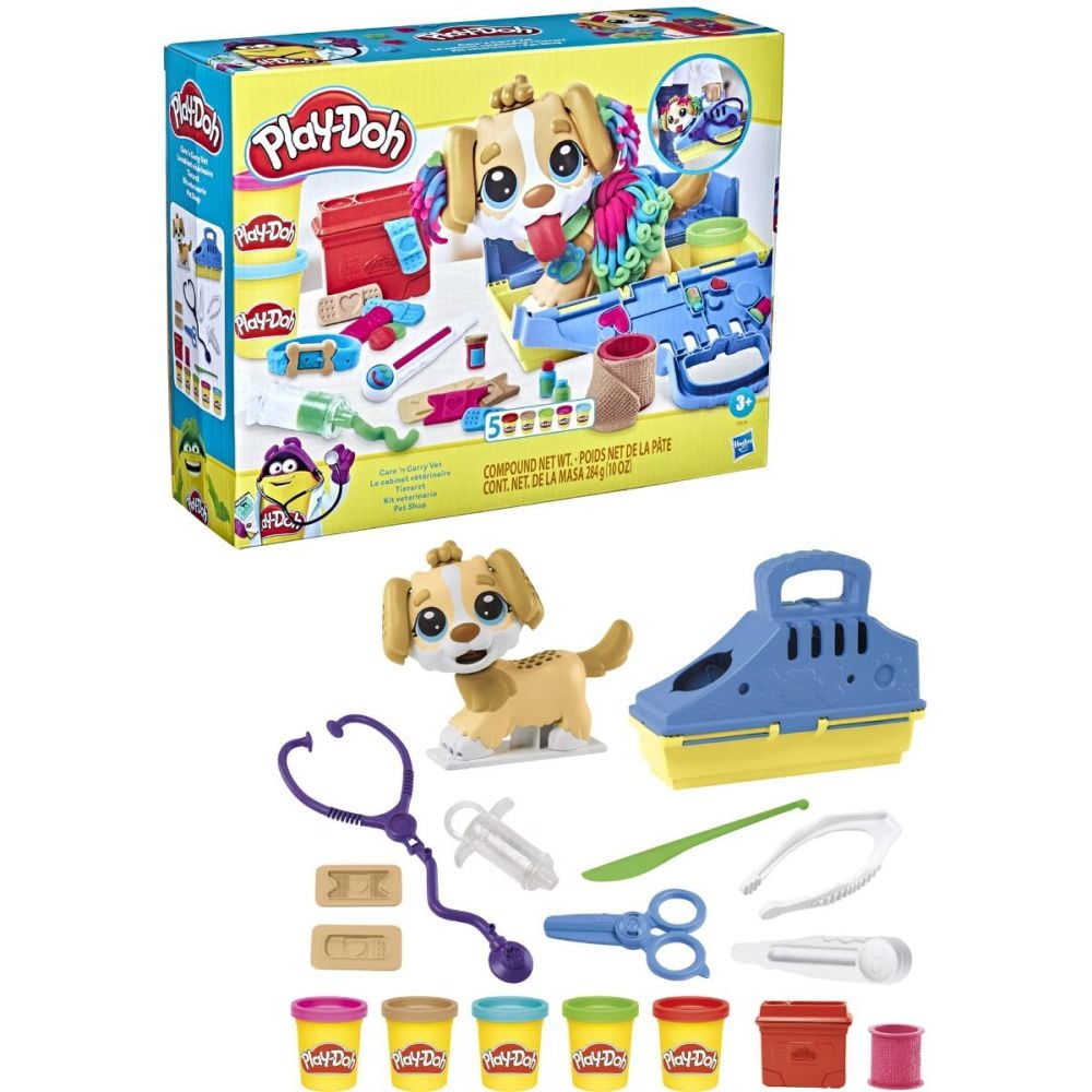 Set de joaca, Play-Doh, La Veterinar, F3639
