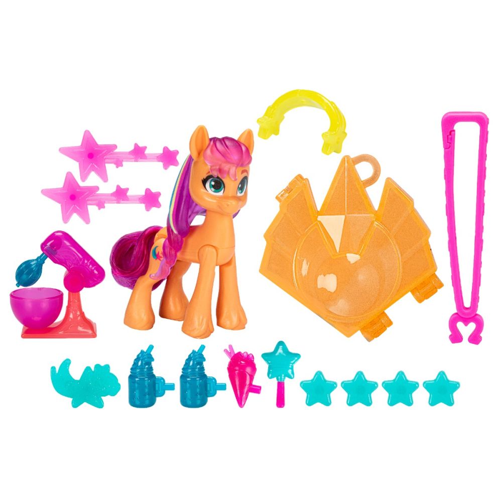 Figurina My Little Pony cu accesorii, Cutie Mark Magic, Sunny Starscout, F5250