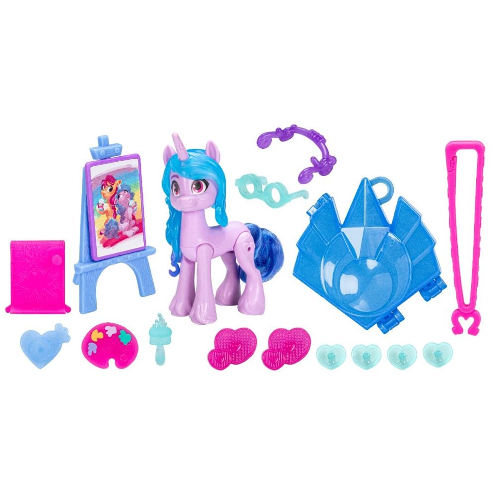 Figurina My Little Pony cu accesorii, Cutie Mark Magic, Izzy Moonbow, F5252