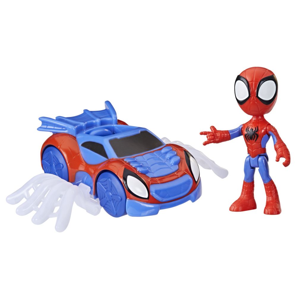 Figurina cu vehicul, Spidey and His Amazing Friends, Spidey, F74545