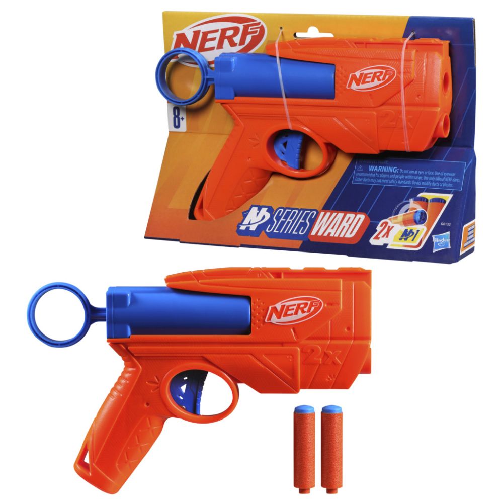Blaster cu 2 sageti din spuma, Nerf, Seria Ward, G0132