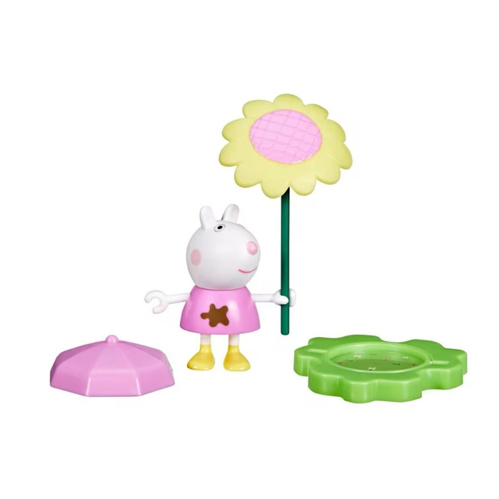 Set figurina cu umbrela, Peppa Pig, Muddy Friends, Suzy, G1350