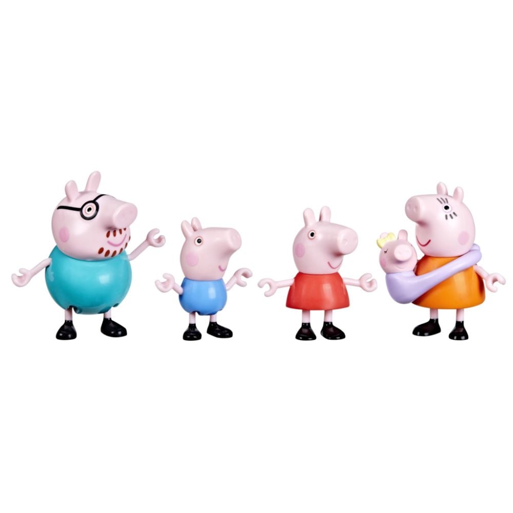 Set de joaca cu 5 figurine Peppa Pig, Peppas Family, G0506