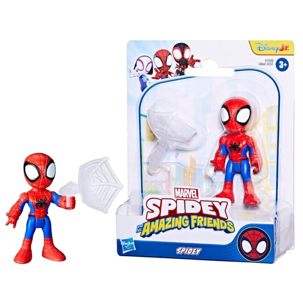 Figurina si accesoriu, Spidey And His Amazing Friends, Spidey, 8 cm, G1458