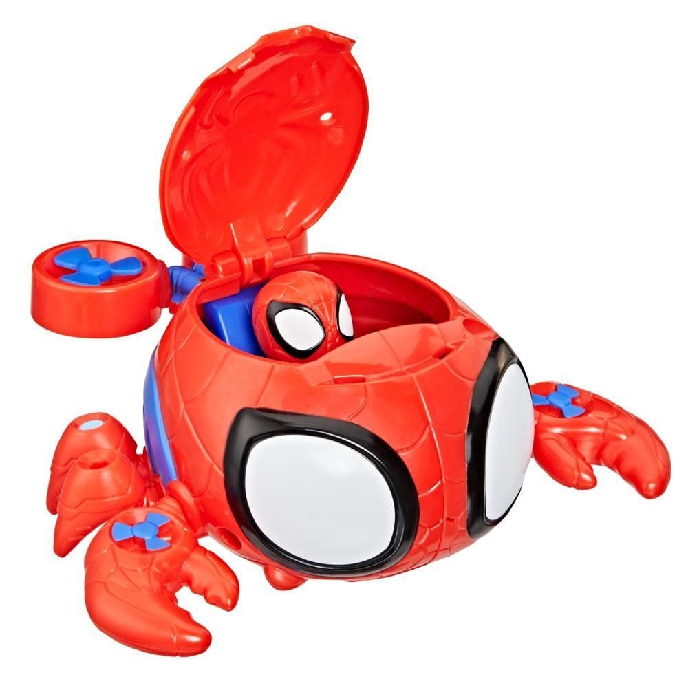 Figurina cu vehicul, Spidey and his Amazing Friends, Water-Webs Spider Crab, G1464