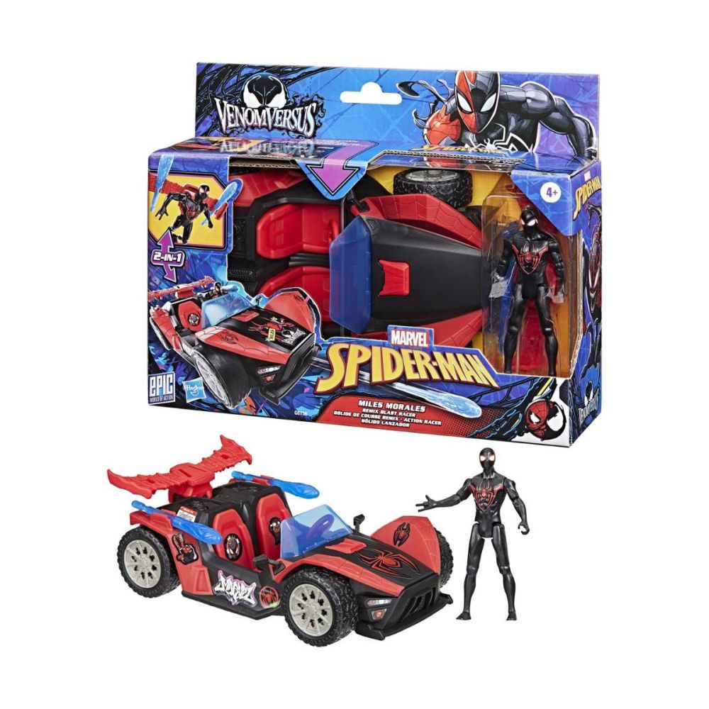 Set masina si figurina, Marvel, SpiderMan, VenomVersus, Miles Morales, G0736