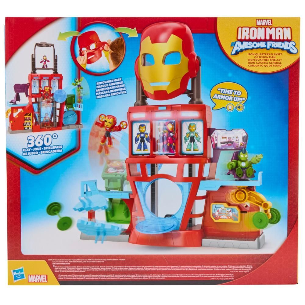 Set de joaca, Marvel, Iron Man And His Awesome Friends, Iron Quarters, G1259