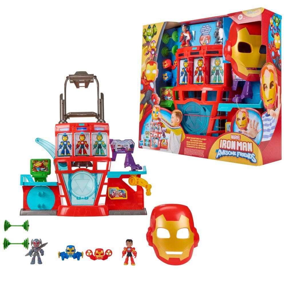 Set de joaca, Marvel, Iron Man And His Awesome Friends, Iron Quarters, G1259