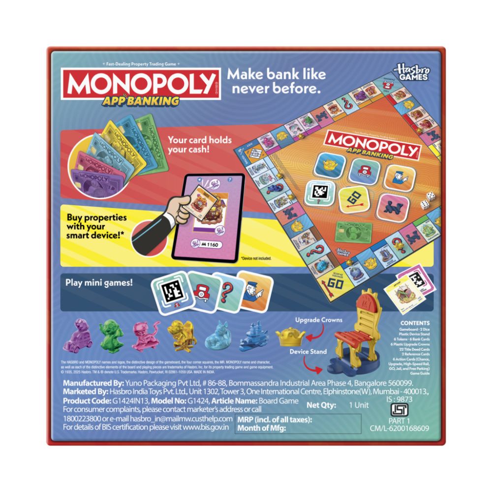 Joc de societate cu aplicatie bancara, Monopoly, G1424