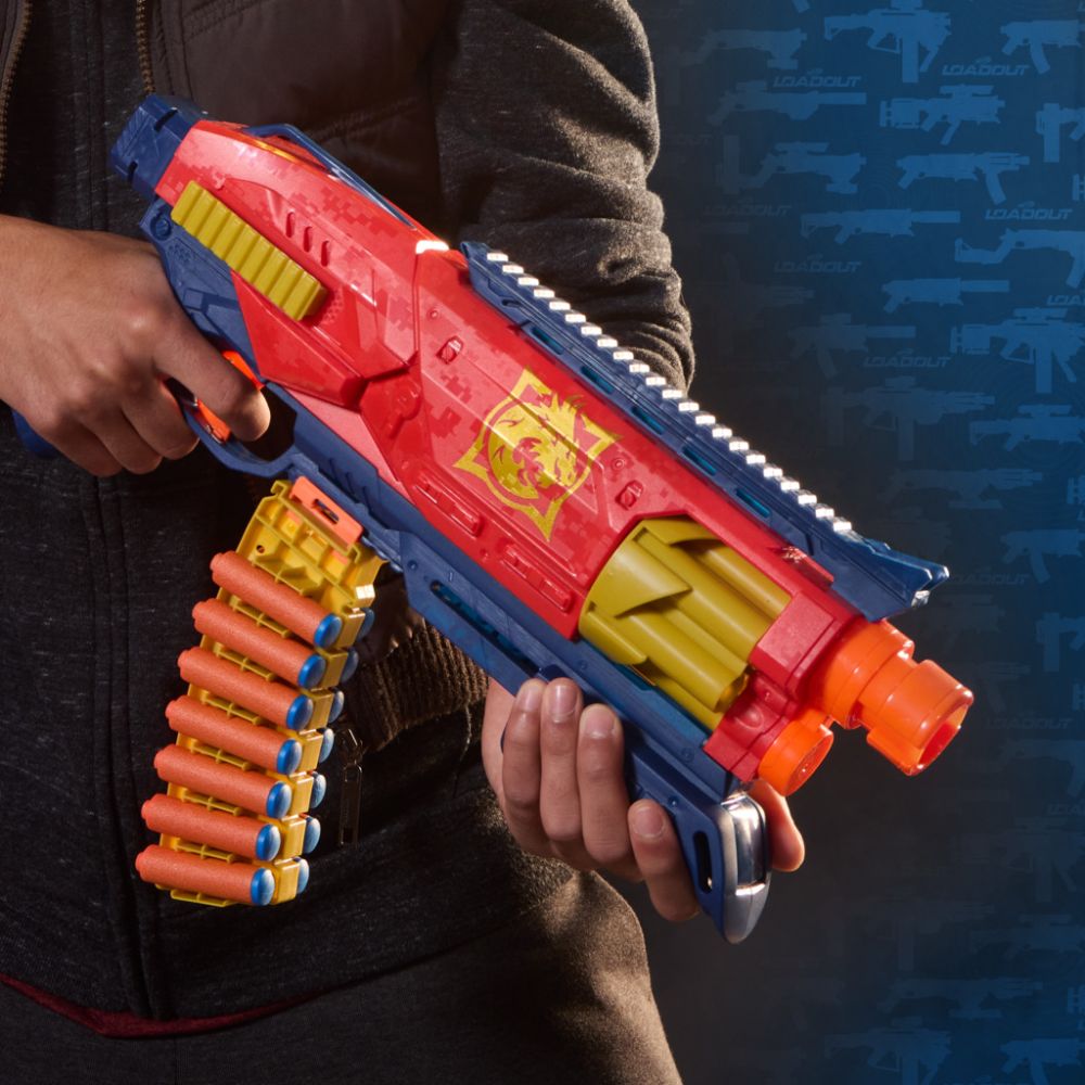 Blaster cu 14 sageti din spuma, Nerf Loadout, Shadowspeed Recon, G1759