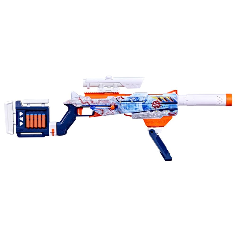 Blaster cu 24 sageti din spuma, Nerf Loadout, Artctic Zerostricker, G1763
