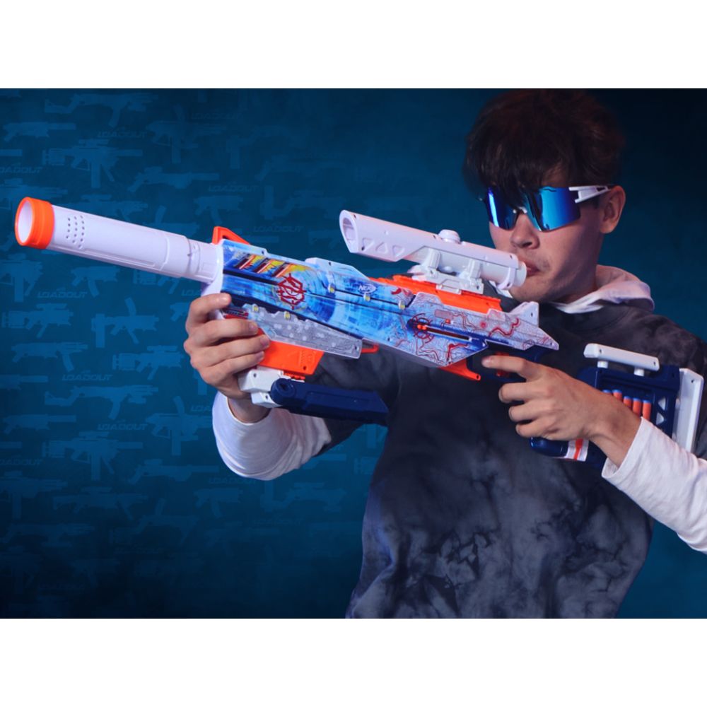 Blaster cu 24 sageti din spuma, Nerf Loadout, Artctic Zerostricker, G1763
