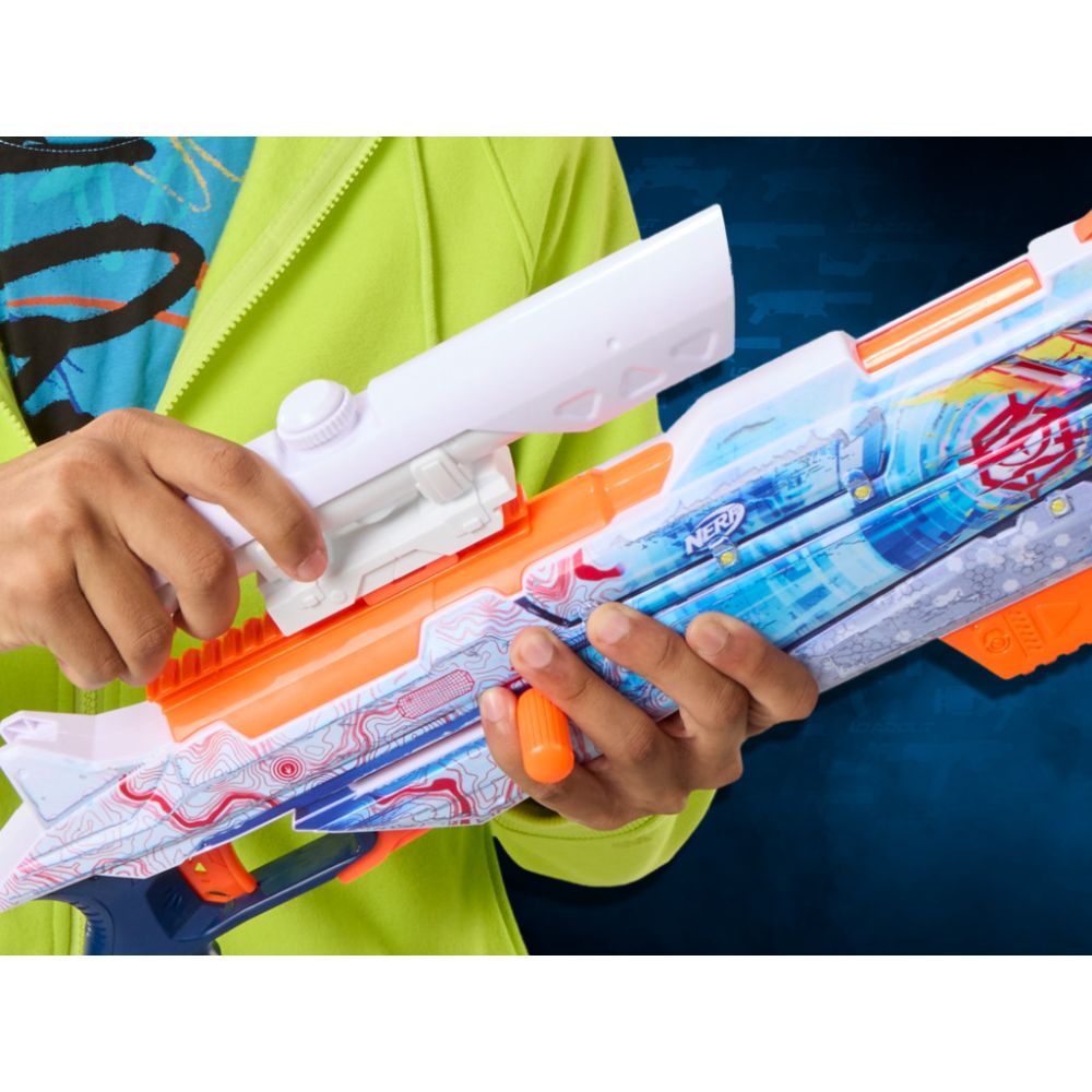 Blaster cu 24 sageti din spuma, Nerf Loadout, Artctic Zerostricker, G1763
