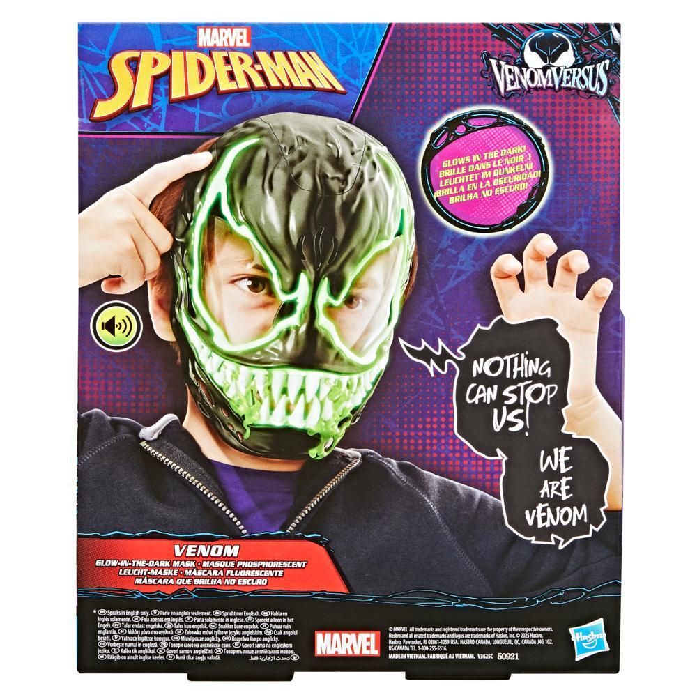 Masca cu functii, Marvel, Spider-Man, Glow in the dark, Venom, G1828