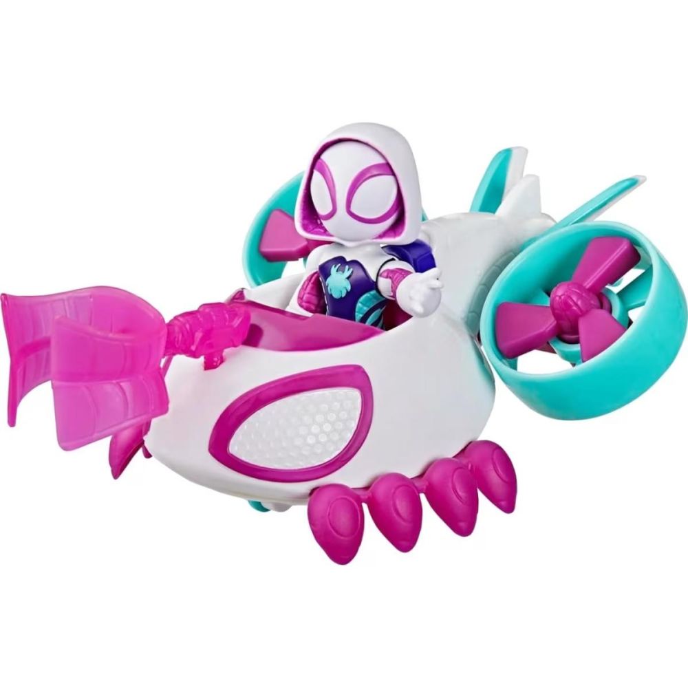 Figurina cu vehicul, Spidey and his Amazing Friends, Ghost Spider, Copter, G2459
