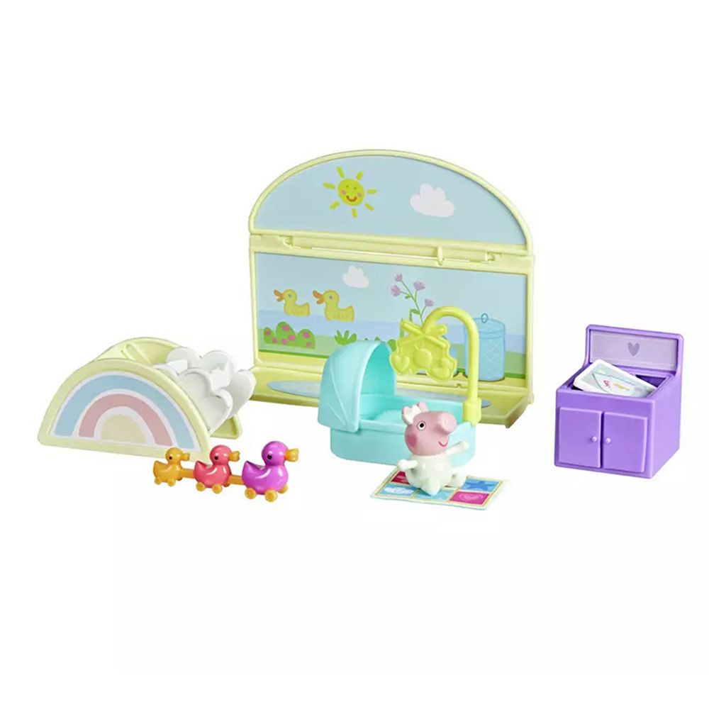 Set de joaca cu figurina, Peppa Pig, Evie's Nursery, G2835