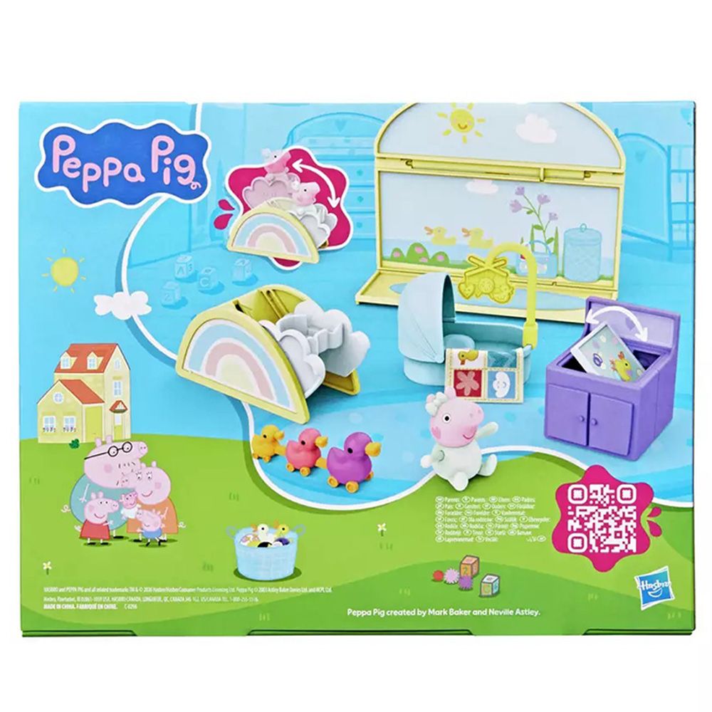 Set de joaca cu figurina, Peppa Pig, Evie's Nursery, G2835