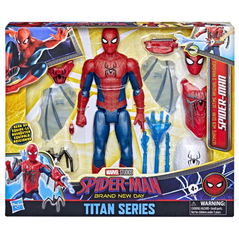 Set figurina cu accesorii, Marvel Spider-Man, Brand New Day, Titan Series, G2450