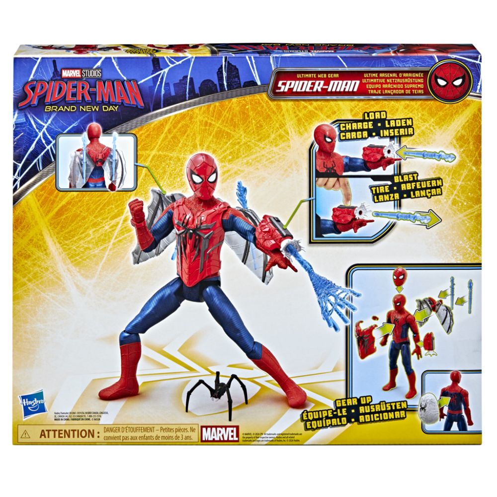 Set figurina cu accesorii, Marvel Spider-Man, Brand New Day, Titan Series, G2450