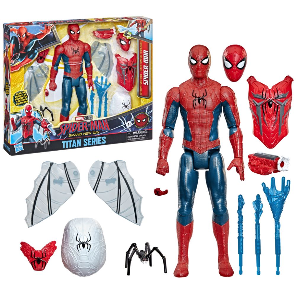 Set figurina cu accesorii, Marvel Spider-Man, Brand New Day, Titan Series, G2450