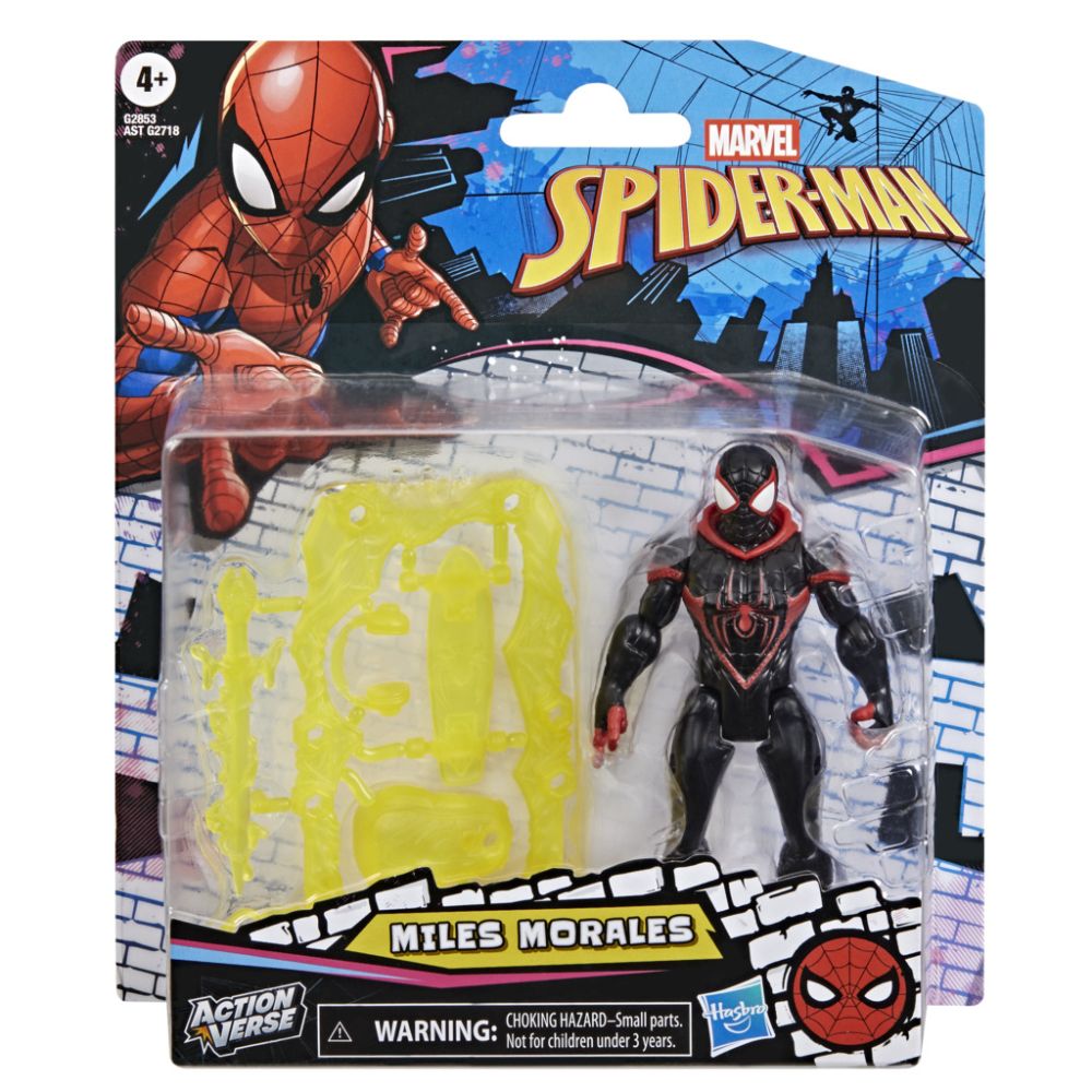 Figurina cu accesorii, Marvel Spider-Man, ActionVerse, Miles Morales, G2853