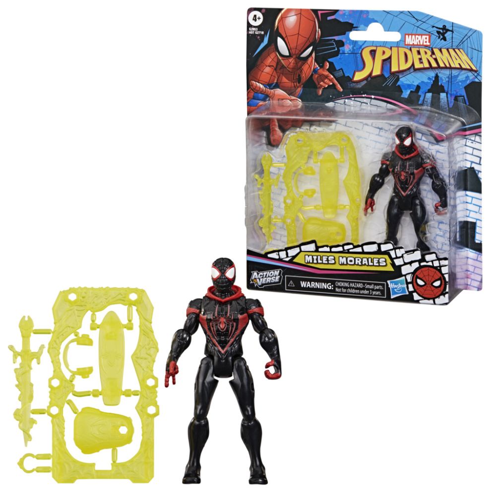 Figurina cu accesorii, Marvel Spider-Man, ActionVerse, Miles Morales, G2853