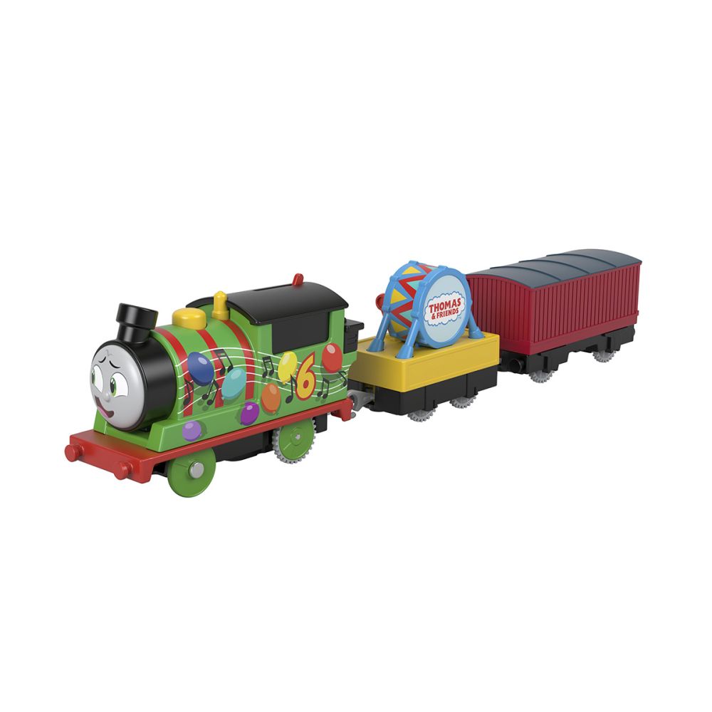 Locomotiva motorizata cu 2 vagoane, Thomas and Friends, Party Train Percy, HDY72