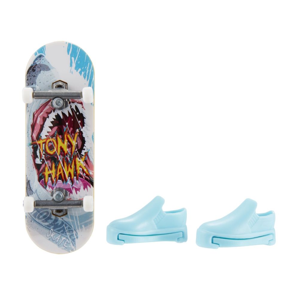 Set mini placa skateboard cu pantofi, Hot Wheels, HGT57